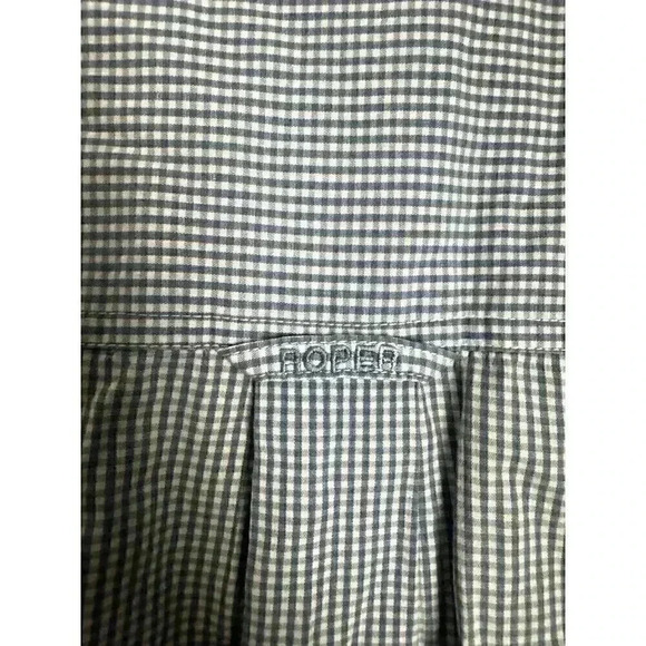 Roper Men's XL Western Shirt Long Sleeve Cowboy Workwear Blue Plaid Rodeo Casual - Picture 6 of 14